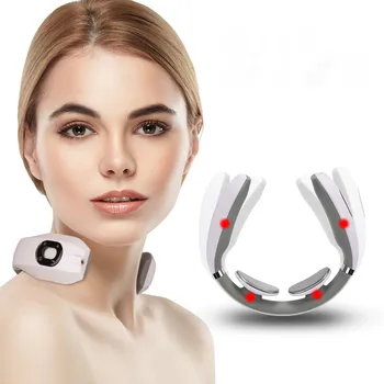 

Electric Pulse Neck Massager Pain Relief Stimulator Acupuncture Cupping Patting Pulse Massage Cervical Traction Collar Therapy