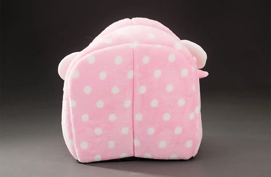 Cute Cat Bed Semi-closed Cats House Soft Warm Small Medium Dog Bed Pet House Built-in Fun Decoration for Cat Teddy Chihuahua Mat-77