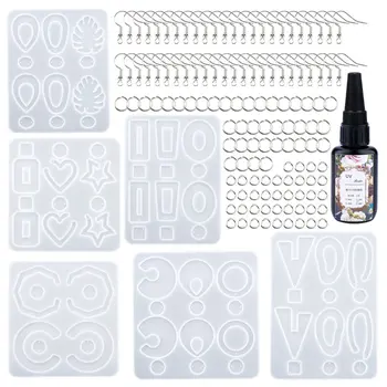 

Silicone Earring Mold Set Epoxy Resin Mould Casting Tools Kits UV Glue Handmade Jewelry making DIY Crafts Epoxy Resin Molds