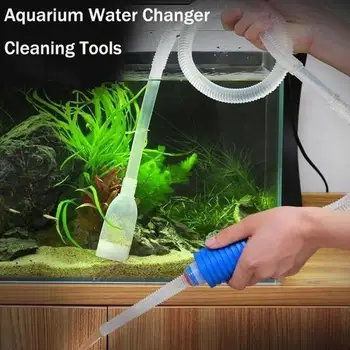 

1PCS Aquarium Fish Tank Gravel Cleaner Tool Siphon Gravel Manual Cleaner Pump Safe Vacuum Water Change Aquarium Accessories