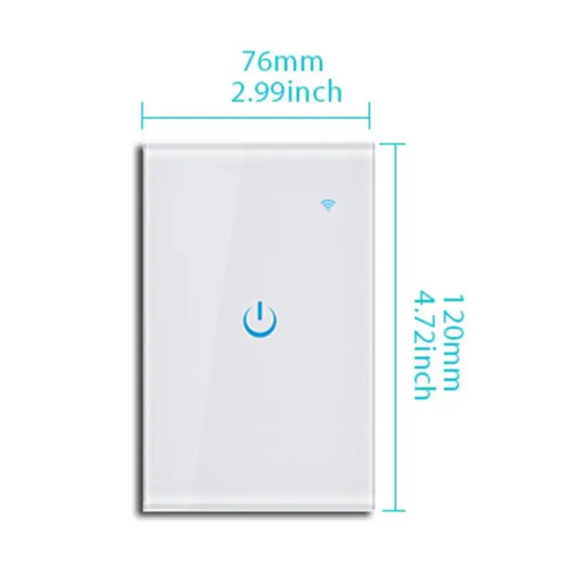 Tuya US Smart Touch переключатель лампы Настенный Wi-Fi адаптер панель мобильное приложение дистанционное управление Поддержка IFTTT «умное» Голосовое управление