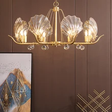 Современный роскошный светодиодный светильник, медный кристалл, креативный подвесной светильник для гостиной, ресторана, спальни, дизайнерские светильники