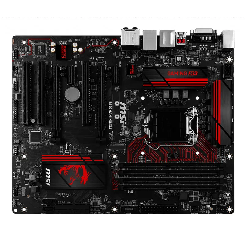 Материнская плата LGA 1151 DDR4 для MSI B150 GAMING M3 оригинальная б/у настольная Intel Core i7/i5/i3 M.2
