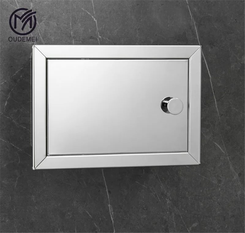 Stainless Steel Chrome Polish Brushed Nickel Concealed Bathroom Toilet Roll Paper Holder Creative Tissue Box In Wall