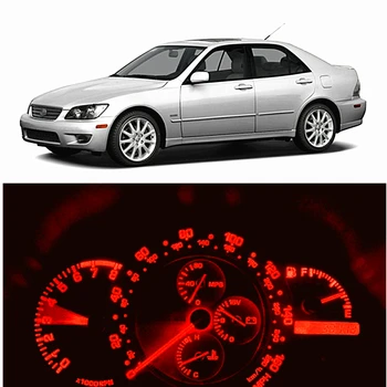 

WLJH Extremely Bright 7Colors Instrument Panel Gauge Cluster Dashboard Led Light Bulbs Kit for Lexus IS300 2001-2005, Pack of 5