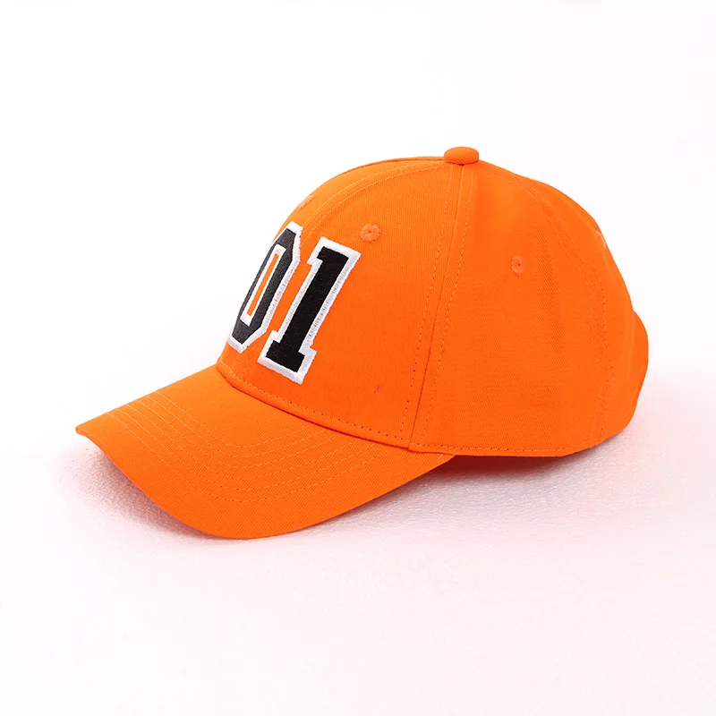 General Lee 01 Embroidered Cotton Cosplay Hat Orange Good OL' Boy Dukes Baseball Cap Adjustable