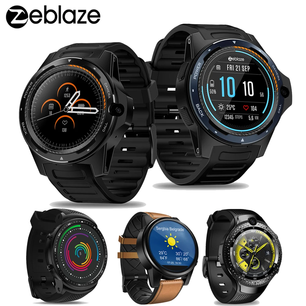 

Zeblaze THOR Pro / THOR 4 PRO / Dual / THOR 5 Smart Watch Nano SIM WiFi BT4.0 Watch Heart Rate SmartWatch Sports Smart Watches