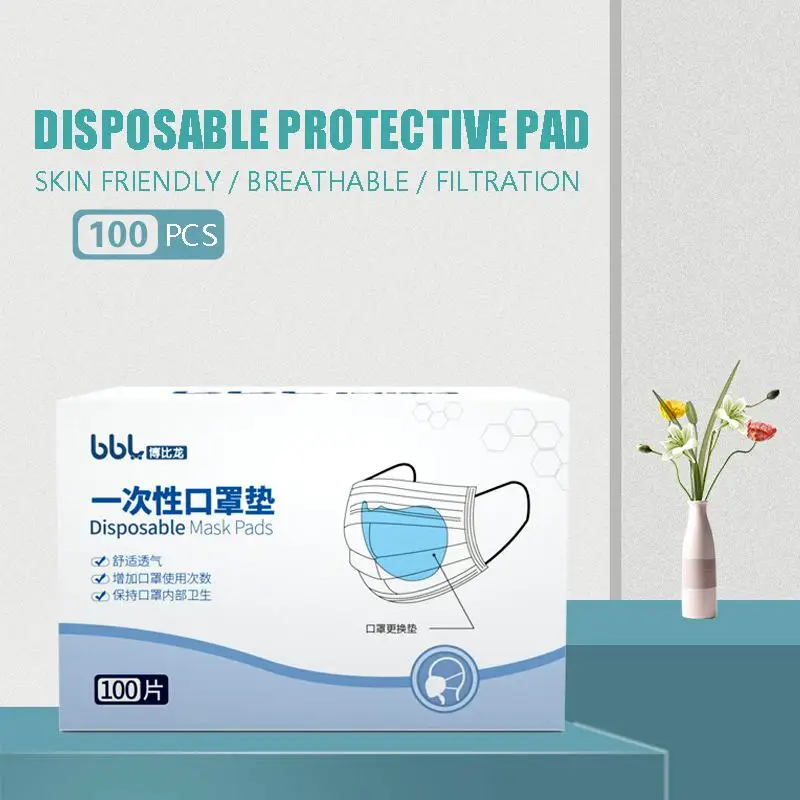 

50 pcs-100 pcs Disposable Face Masks Replacement Filtering Pad Breathable Mask Gasket Respiring Mat for all kinds of Masks