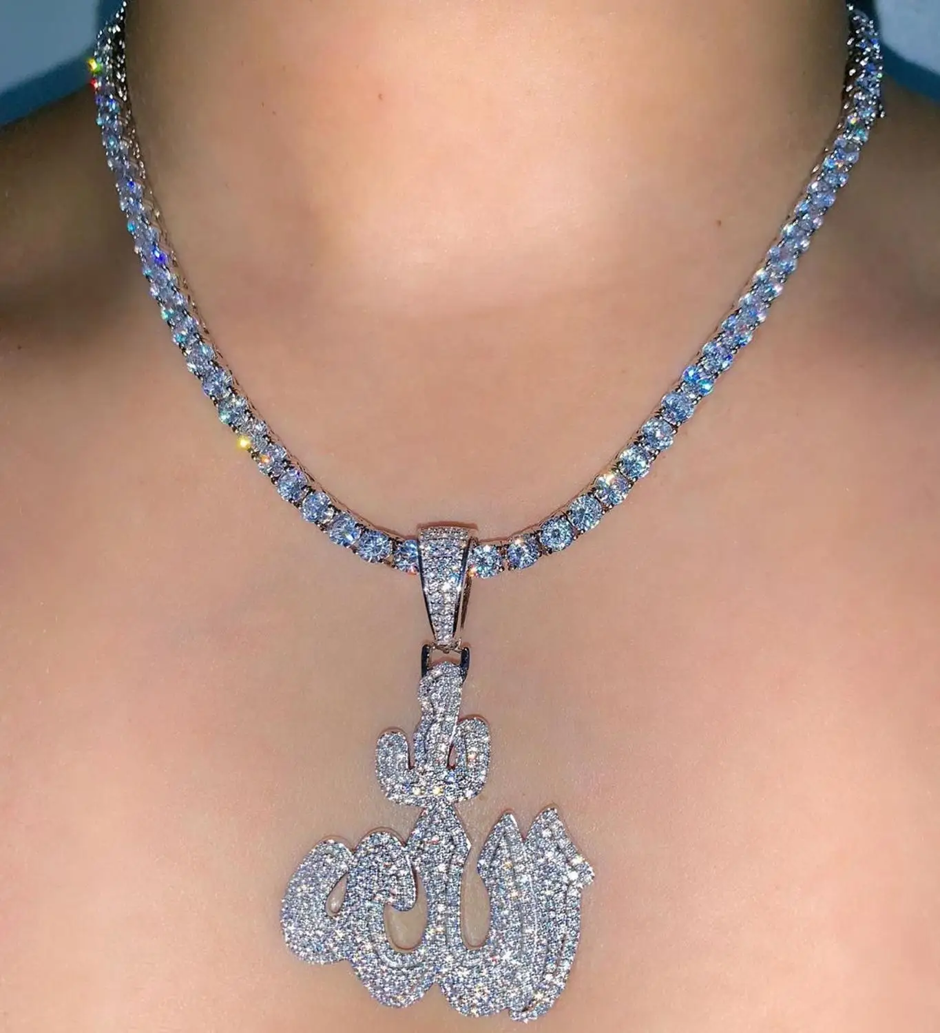 Muslim Allah Pendant Necklaces Jewelry 