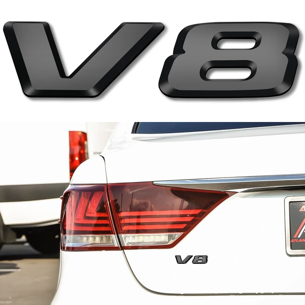 V8 V12 Автомобильная наклейка на задний багажник автомобиля Для AMG Mercedes Benz BMW Audi Porsche