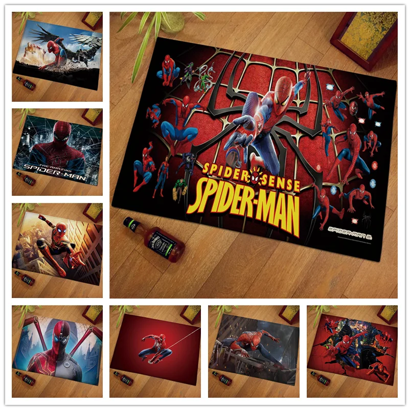 Детские напольные коврики Disney Spiderman 60x40 см с принтом кухонные ковры для ванной