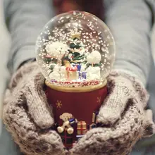 DIY Алмазная картина 5D Рождество магический шар Алмазная мозаика/Круглый комплект вышивка крестиком горный хрусталь мозаика домашний Декор подарок