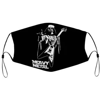 Funny Star Wars Guitarist Dust Mask Men Heavy Metal Darth Vader Face Mask Guitar Summer Dust Mask Merch K002242 summer wars part 1