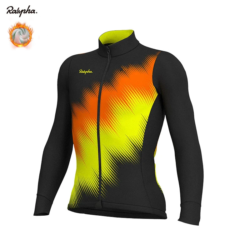Pro Team зима длинный рукав Велоспорт Джерси костюм велосипедиста MTB одежда Униформа мужская термо флис велосипед Майо Ropa Ciclismo - Цвет: 8