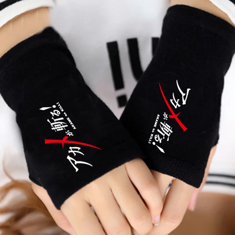 Shimoneta To SOX Iu Gainen Kajo Ayame KILL LA KILL, вязаные перчатки, теплые хлопковые рукавицы на запястье, перчатки для косплея, подарок на зиму