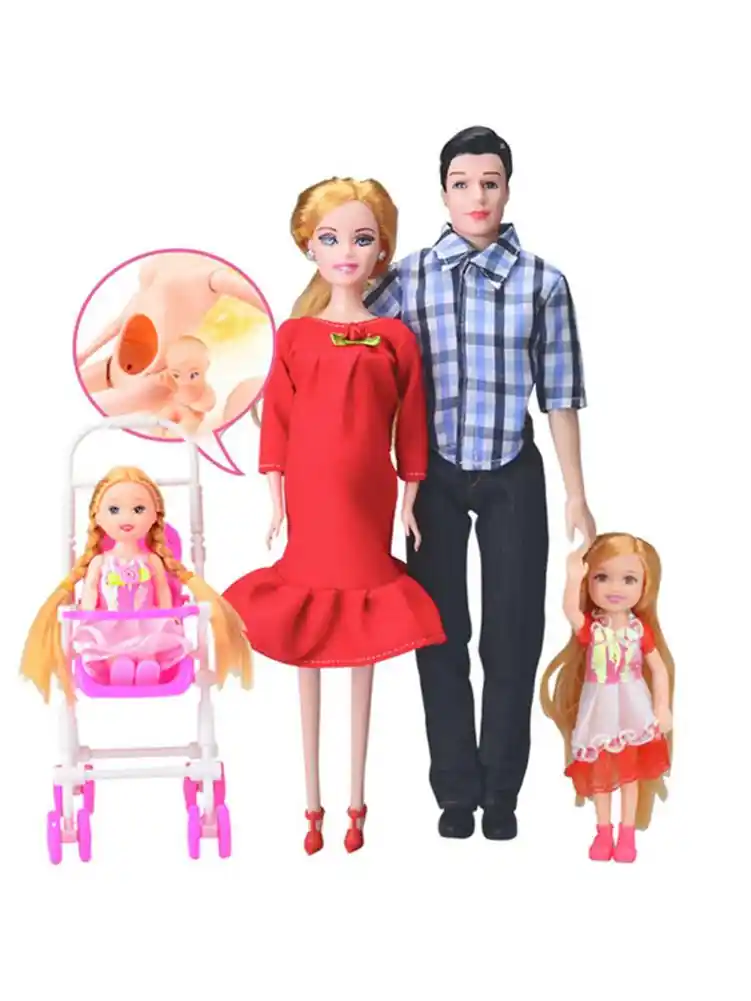 familia barbie muñecas