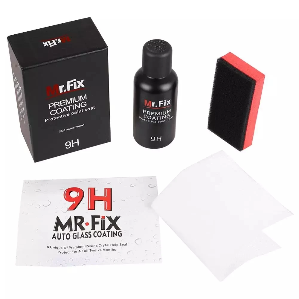 New 30ml Upgraded Ceramic Coat 9H Car Polish Liquid Crystal Set High Density Car Super Hydrophobic Glass Coating Tools
