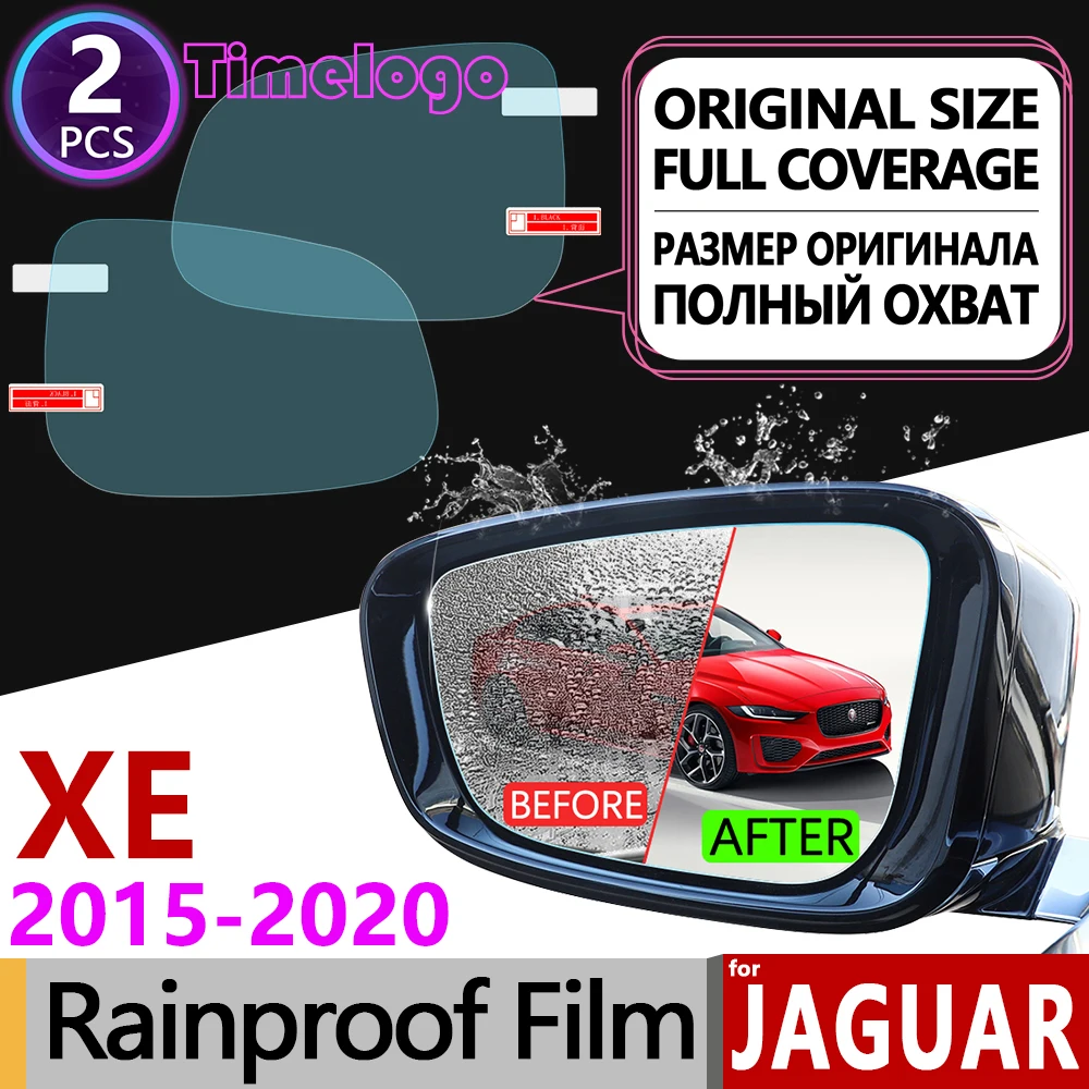 

For Jaguar XE 2015 2016 2017 2018 2019 2020 Full Cover Anti Fog Film Rearview Mirror Anti-Fog Films Stickers Clear Accessories