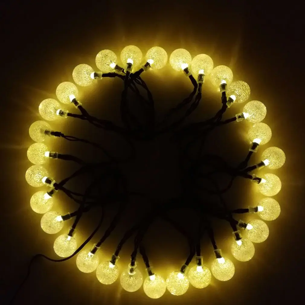 30Led гирлянда для использования вне помещения анти-Акварельная струна Рождественское украшение пейзаж свет светящаяся гирлянда с солнечной батареей