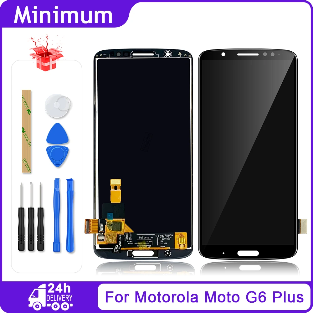 ЖК дисплей 5 9 дюйма для Motorola Moto G6 Plus XT1926 сенсорный экран с цифровым