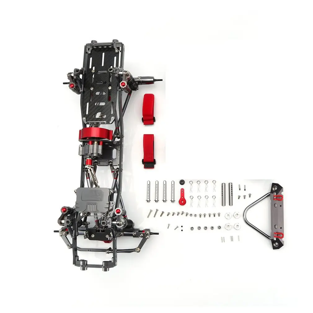 

1/10 RC Car Frame Kit CNC Aluminum Alloy Car Frame Set for SCX10 AXIAL RC Crawler Climbing Car DIY Parts & Accessory