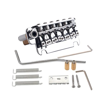 

1 Set Guitar Bridge Prime Durable Copper 6 String Strain Plate Bridge Saddle Bridge Guitar Bridge for Musical Instrument Guitar