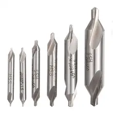 DAYFULI 6pcs Mayitr Centro HSS Broca Conjunto de Bits de Precisão Combinado Kit 60 Escareadores Degree Angle 5/3/ 2.5/2/1.5/1mm para Torno(China)