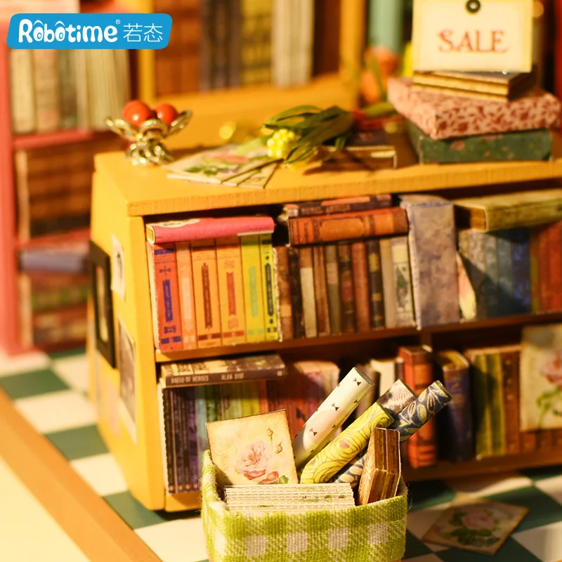 

Art DIY Hut Creative Entirely Handmade Assembled Tailor Shops Micro Landscape Model Crafts Gift
