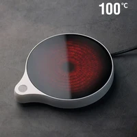 200W Cup Heater Mug Warmer 100°C Hot Tea Makers Warmer Coaster 5 Gear Cup Heaters Coffee Milk Tea Heating Pad 110V/220V 1