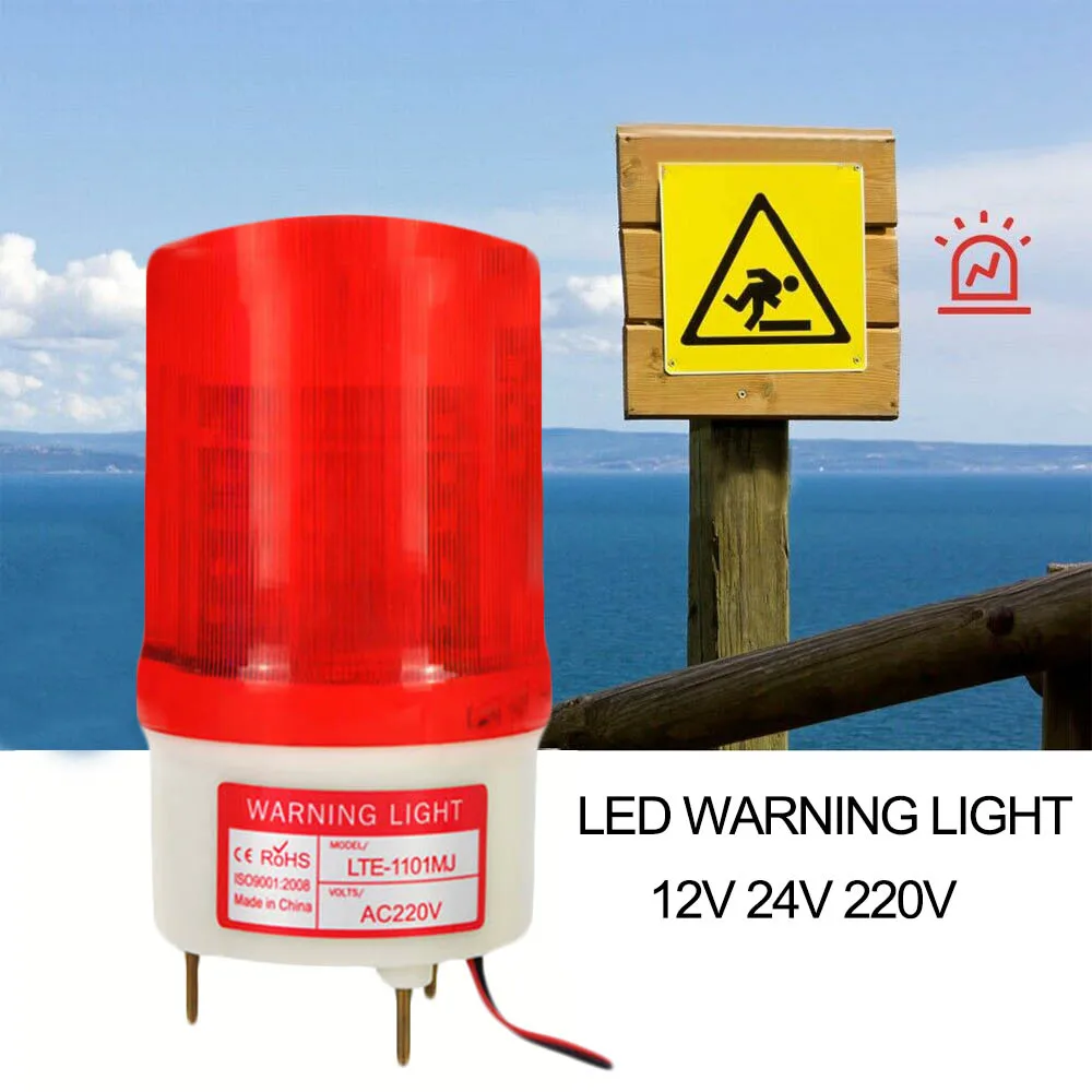 12/24/220V Industrial Signal Alarm strobe Light Rotary or home Strobe Flash Emergency Waterproof outdoor LED Warning Lamp Siren | Освещение