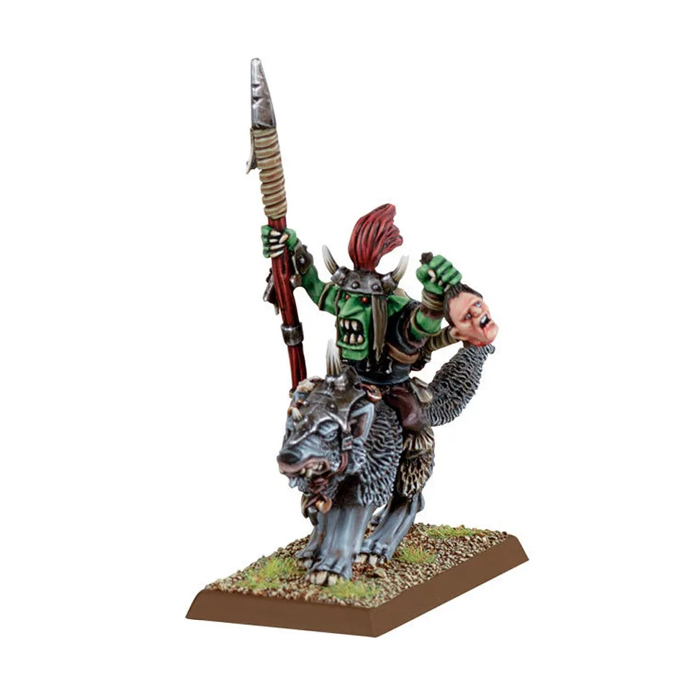 

Goblin Warboss on Wolf, with Sword(Metal)