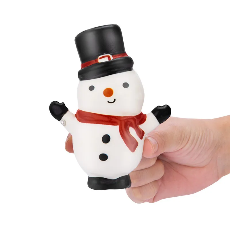 Сжимающая игрушка каваи Рождество Санта медленно поднимающийся крем Ароматические игрушки для снятия стресса Подарок Снеговик мягкая игрушка для детей