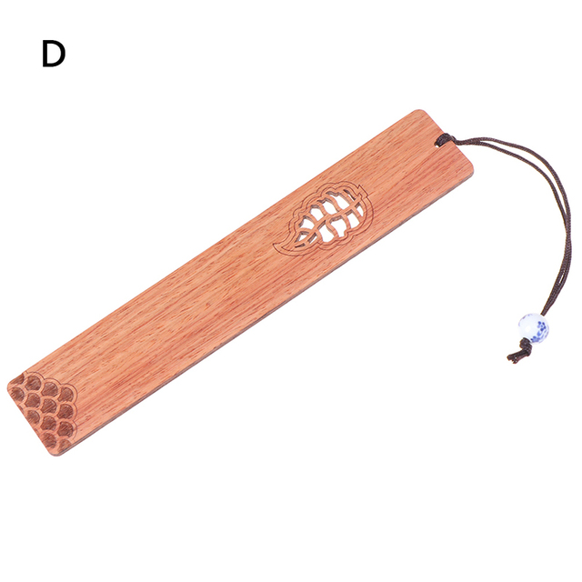 Chinese Style Retro Bookmarks Wood Exquisitely Carved Bookmarks Stationery Supplies