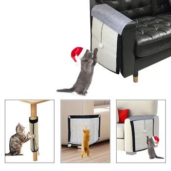 

Cat Kitten Scratch Board Furniture Protect Pad Sisal Scratcher Mat Claws Care Cat Toy Sofa Scratching Post Protector