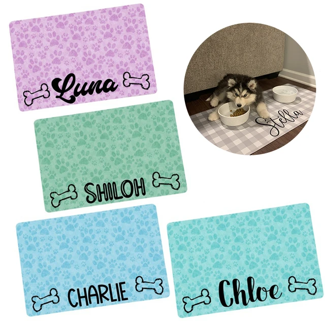 Personalised Dog Feeding Mats & Bowls