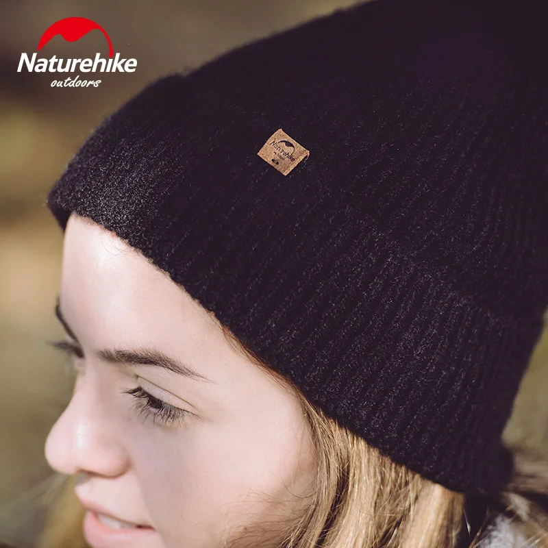 Naturehike фабрики мужчины женщины вязаная шапка один слой отбортовки шерстяная