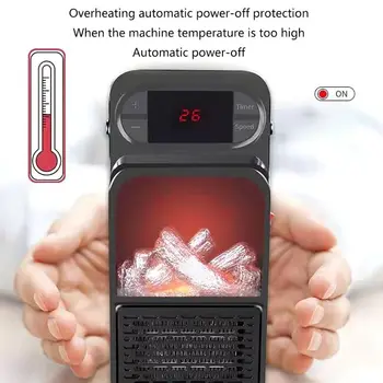 

Autumn and Winter Home Office Electric Heater Mini Heaters Small Portable Dual-use Hangable Hot Air Blower 19QE