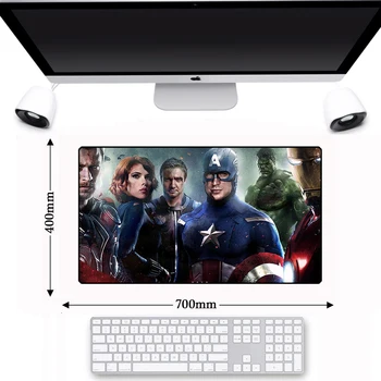 

Large 70*40cm Locking Edge Gaming Computer Mouse Pad Mat Anti-slip Avengerse Infinity War Mousepad Laptop Keyboard Desk Mice Pad