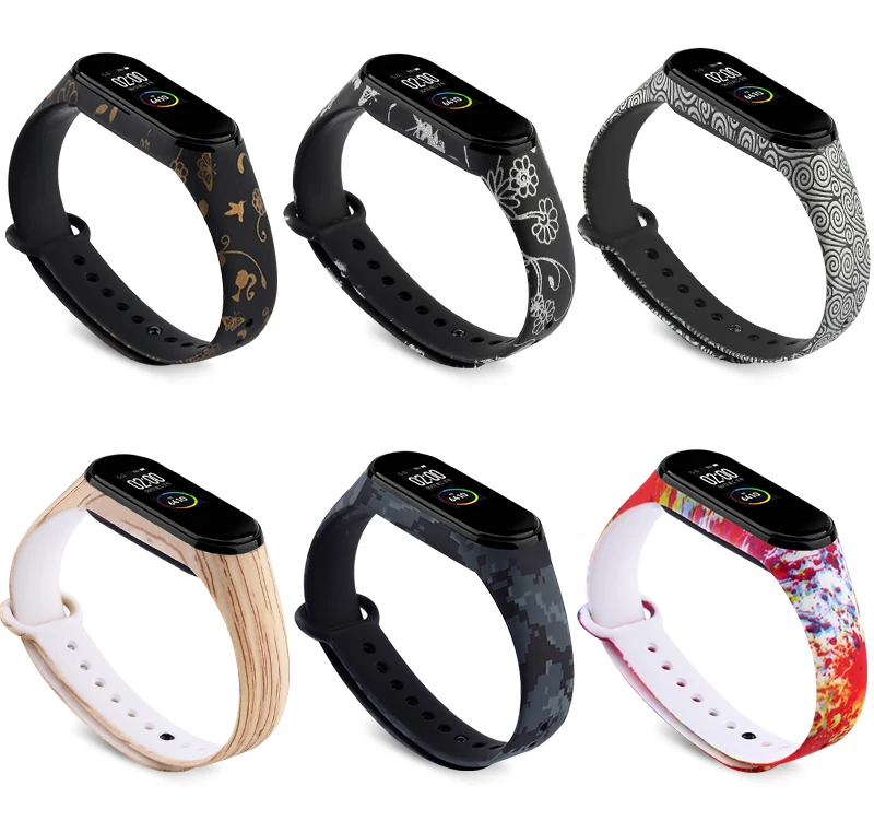 3 nfc impressão silicone pulseira de pulso