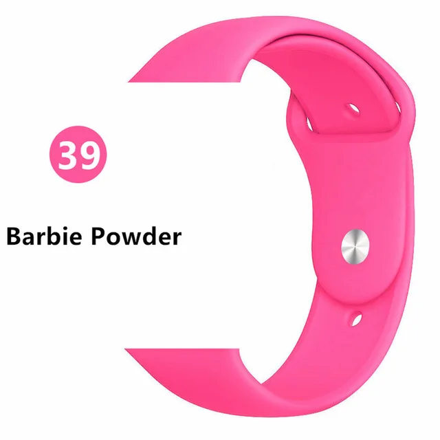 Ремешок для часов Silikon Für apple watch band 40 мм 44 мм 42 мм 38 мм apple watch 4 apple watch 5 correa iwatch повязки Uhr zubehёr - Цвет ремешка: Babi pink