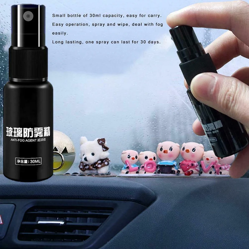 Waterproof Anti-Fog Coating Agent Spray for Car Rear View Mirror Windshield 30ml TB Sale