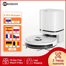 Neatsvor S600 Robot Vacuum Cleaner Laser Navigation 4000pa Automatic Dust Recovery Sweeper Wet Washing Carpet cleaner for Home