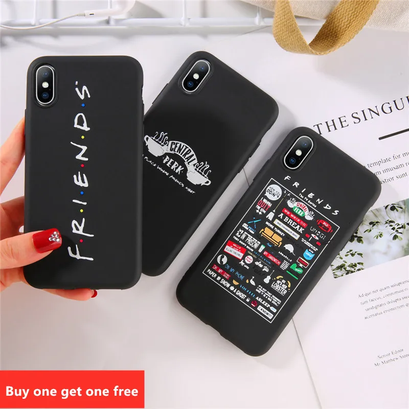 Для iPhone 6 6s 7 8 Plus X XR XS Max 11 Pro 5 5S SE чехол для телефона центральный Perk Friends Мягкий ТПУ |