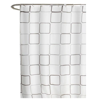 

Shower Curtain Waterproof Eco-Friend Mediterranean Square Quick-Drying Print Purity for Bathroom Washroom Home Polyester