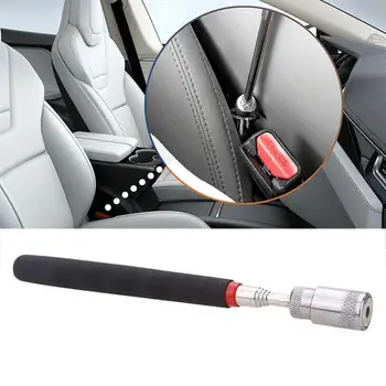 

Telescopic Magnetic retractable powerful iron bar Pick Up Picker Tools Magnet Pen With Led Light Clip Tool