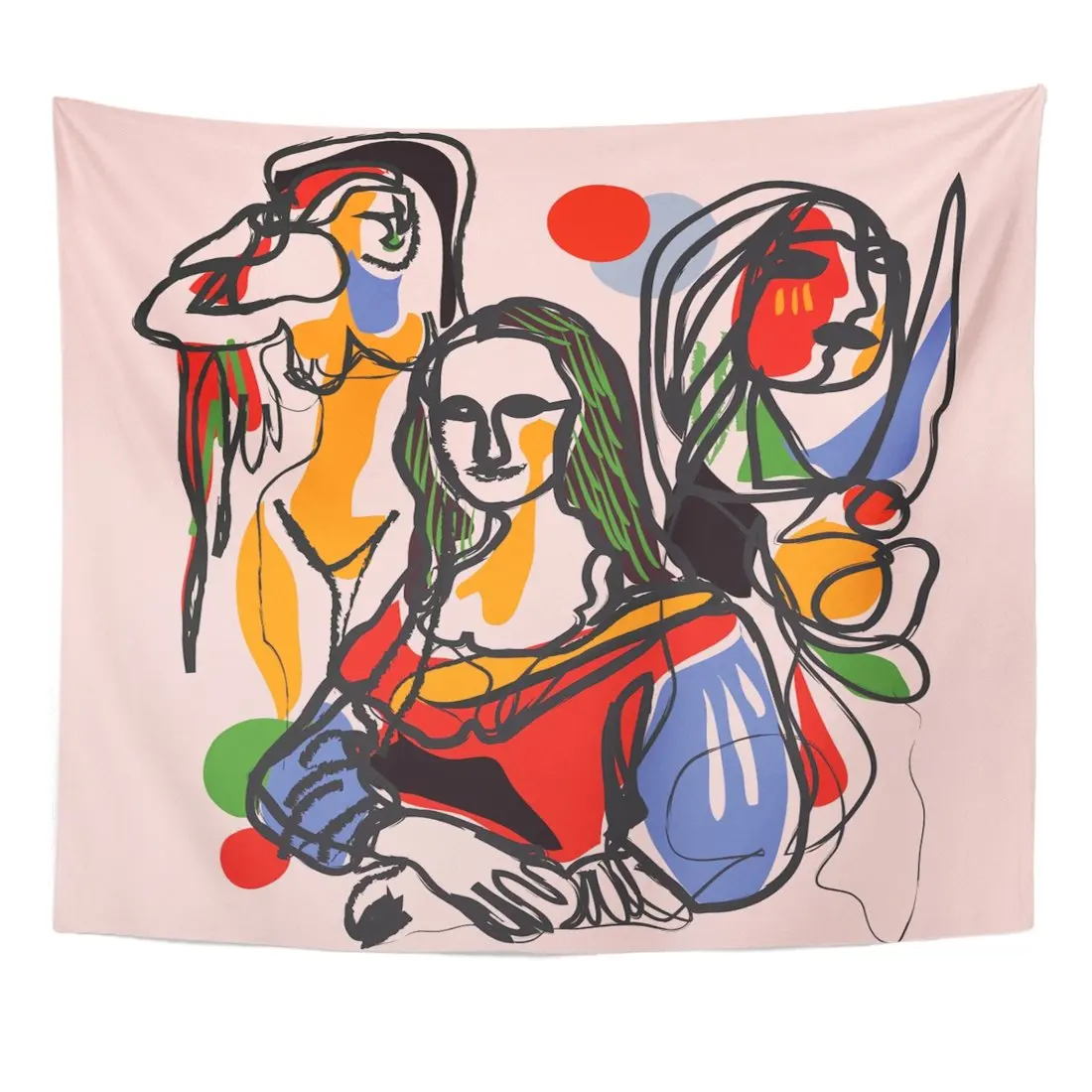 Picasso Masterpiece Fine Lisa Mona Painting Famous Home Decor Wall Hanging | Дом и сад