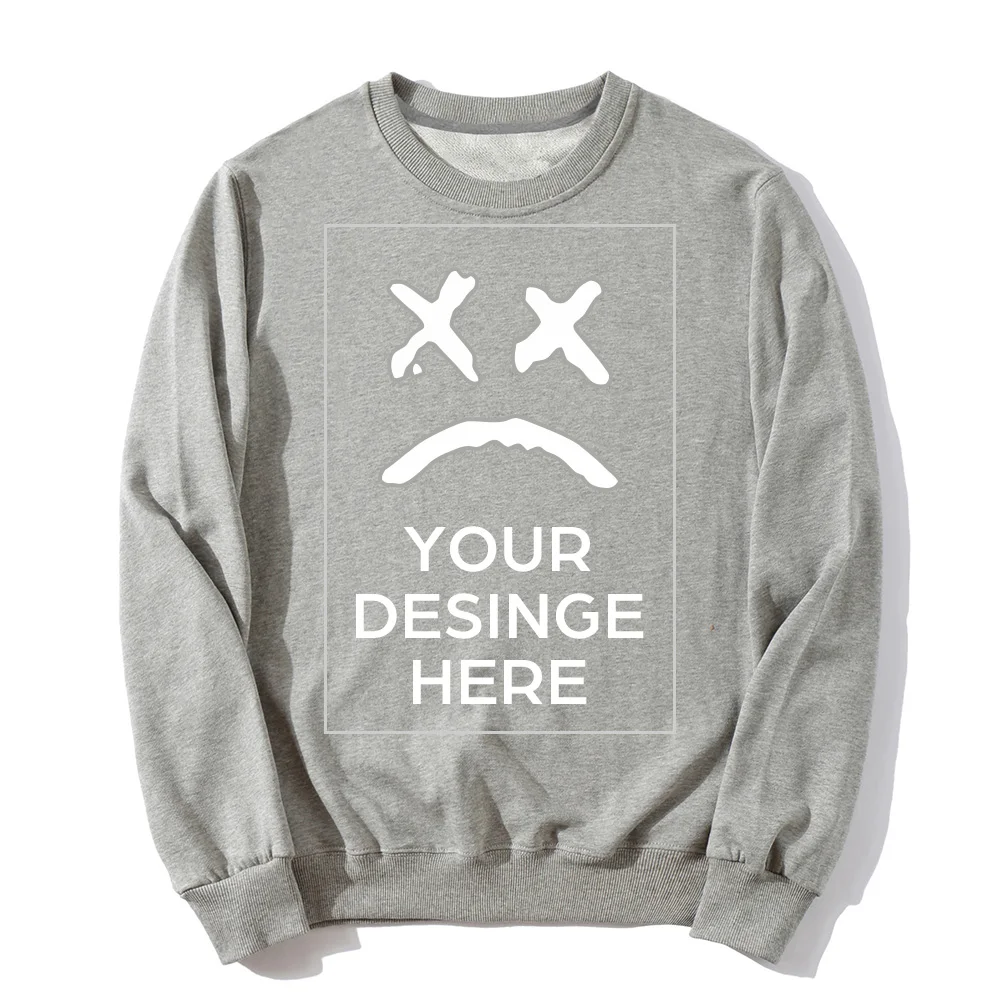  2019 New Spring Autumn Fashion Hoodies Male Casual Coat Men Clothing Custom Printed Logo Design Own