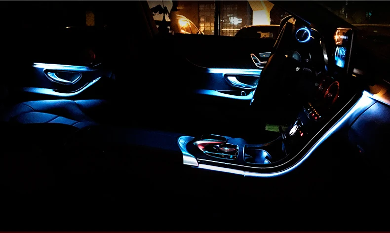 Для Mercedes Benz C class w205 X253 автомобильная лампа для w205 X253 64 цвета светодиодный светильник с освещением для автомобиля аксессуары