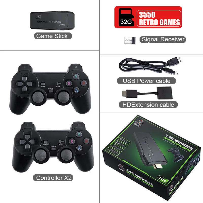 M8 Video Game Consoles 4K HD 2.4G Wireless 10000 Games Retro Mini Classic Y3 Stick Gamepads TV Famil