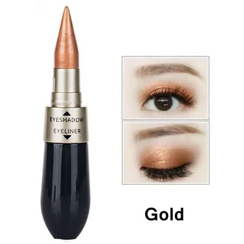 

Eyeliner Eyeshadow 2 in 1 Makeup Eyeliner Eyeshadow 2 in 1 Eye Makeup Pencil Metallic Shimmer 6 Colors Waterproof Makeup Tool